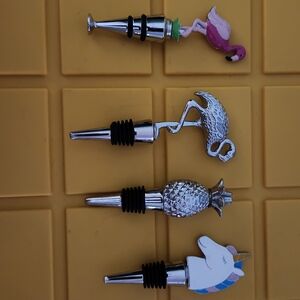 Set of Four Fun Wine Stoppers